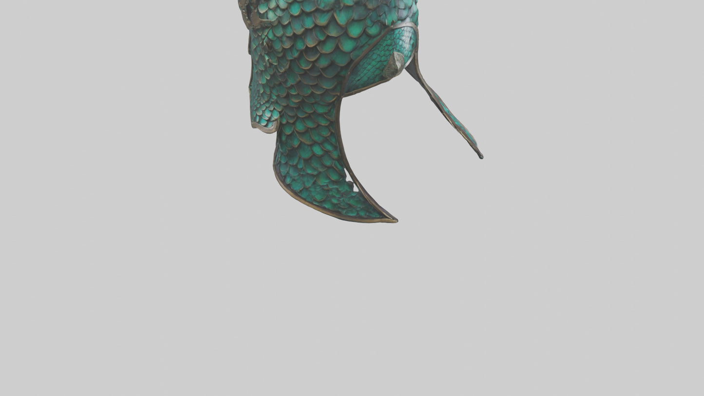 Dragon Scale Helmet model 3D model