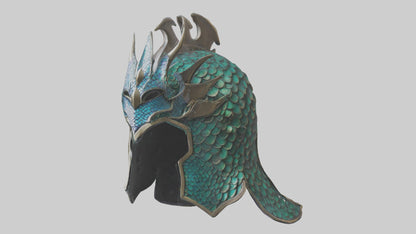 Dragon Scale Helmet model 3D model