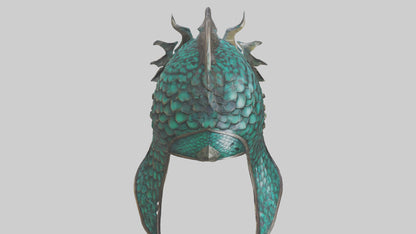 Dragon Scale Helmet model 3D model