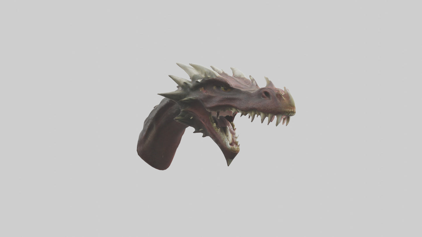 3D model Dragon Teeth model VR / AR / low-poly