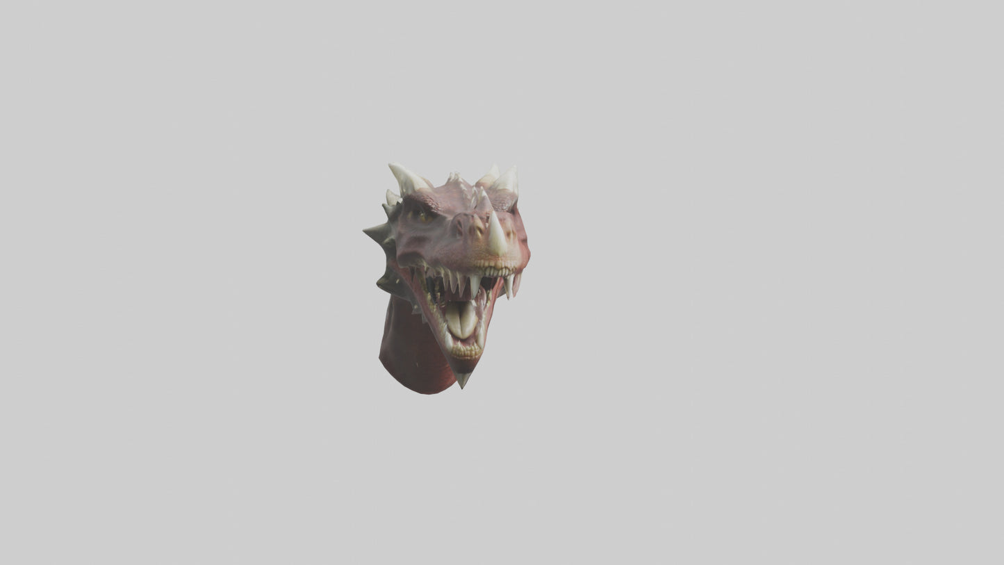 3D model Dragon Teeth model VR / AR / low-poly