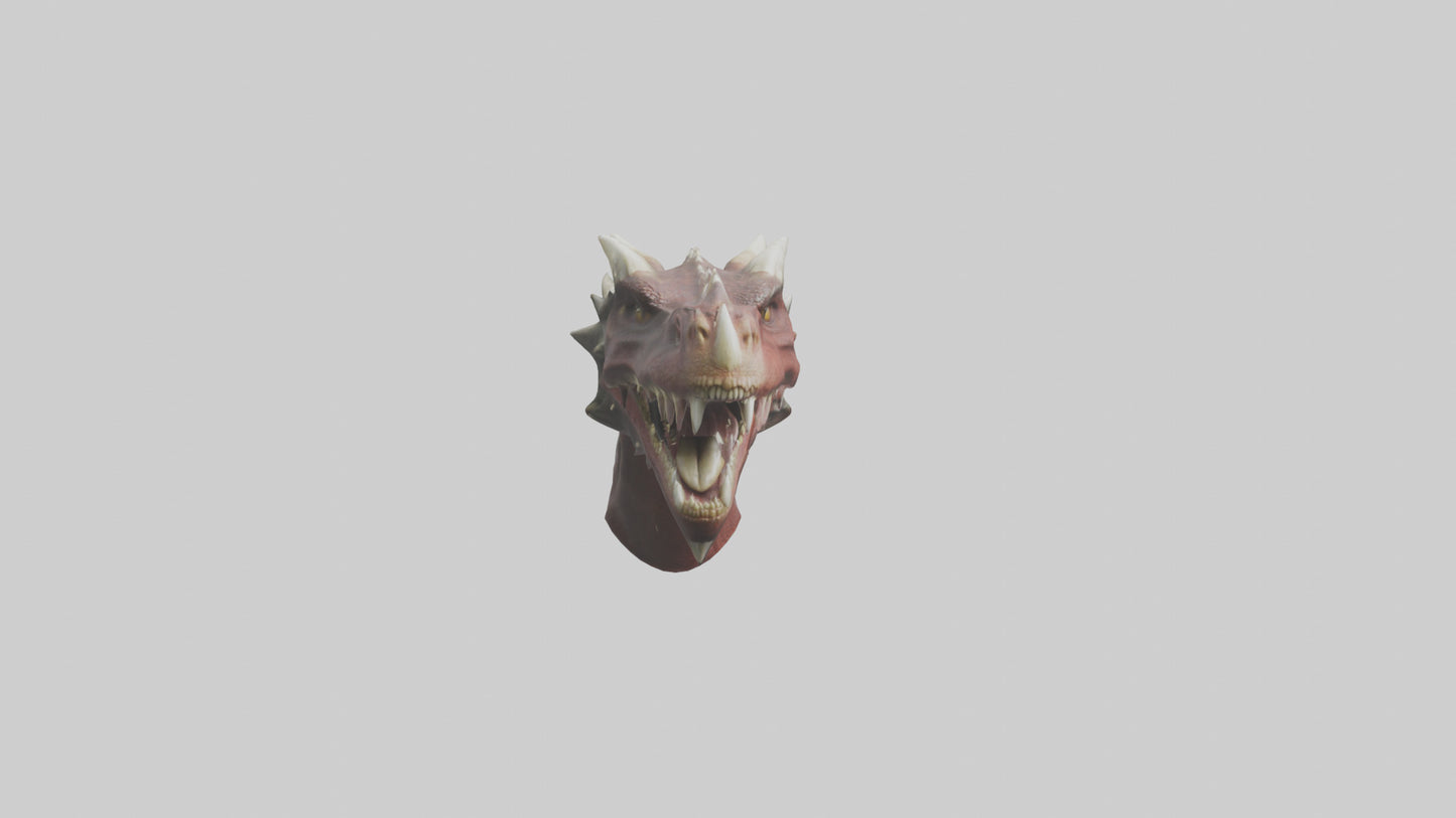 3D model Dragon Teeth model VR / AR / low-poly
