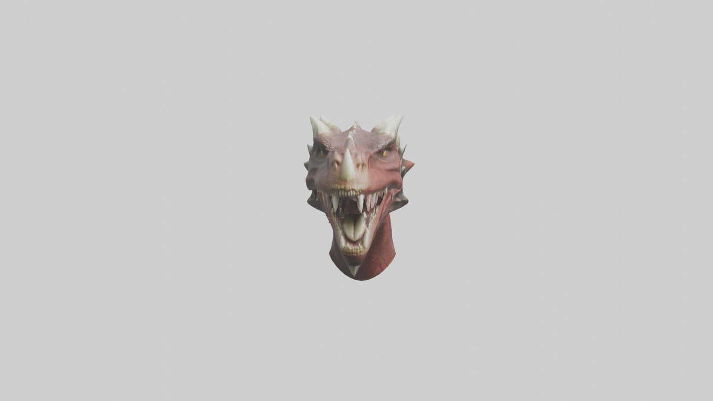 3D model Dragon Teeth model VR / AR / low-poly
