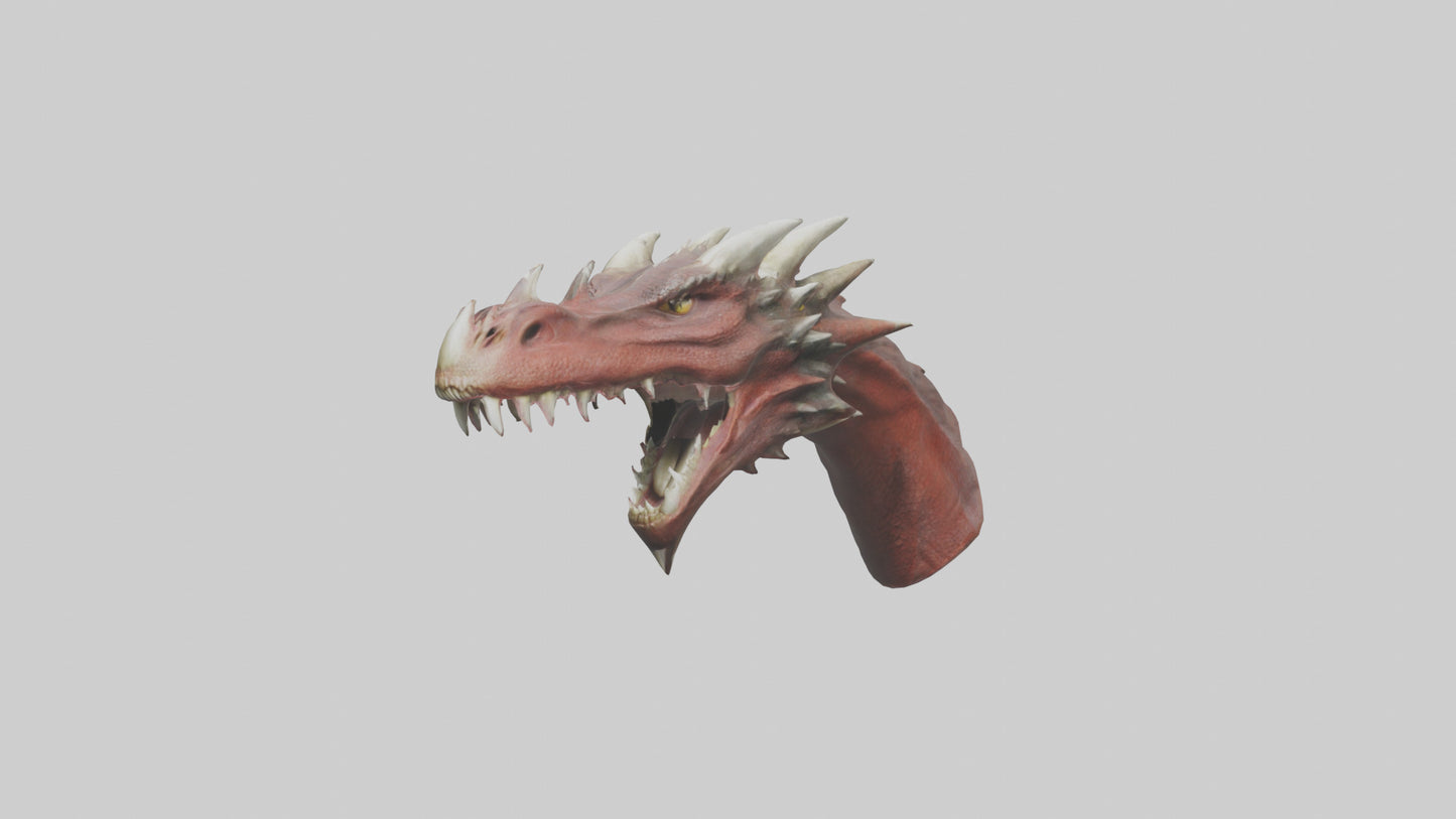 3D model Dragon Teeth model VR / AR / low-poly
