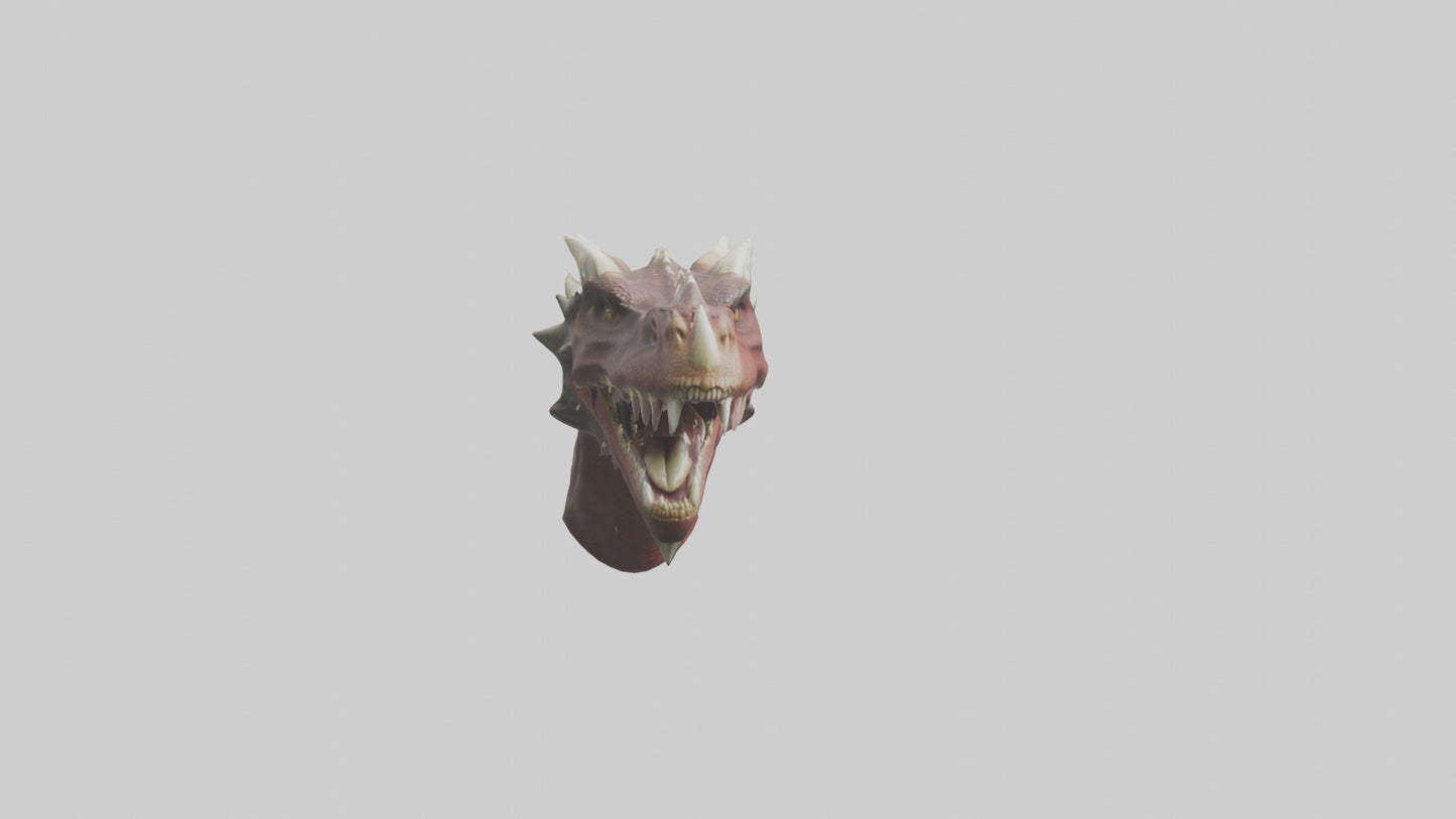 3D model Dragon Teeth model VR / AR / low-poly