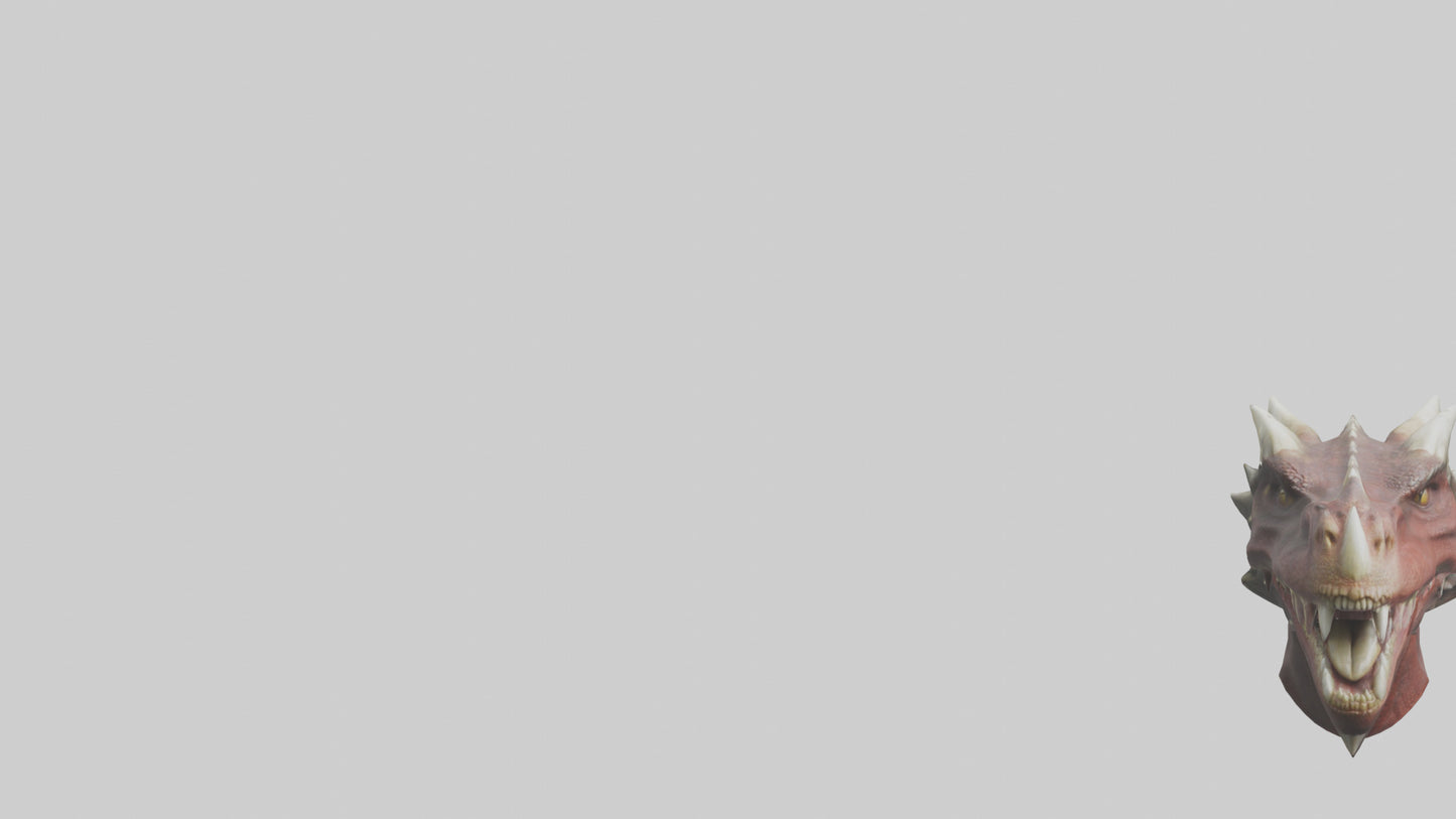 3D model Dragon Teeth model VR / AR / low-poly