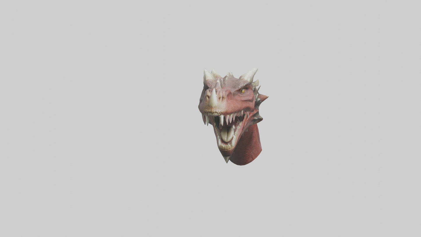 3D model Dragon Teeth model VR / AR / low-poly
