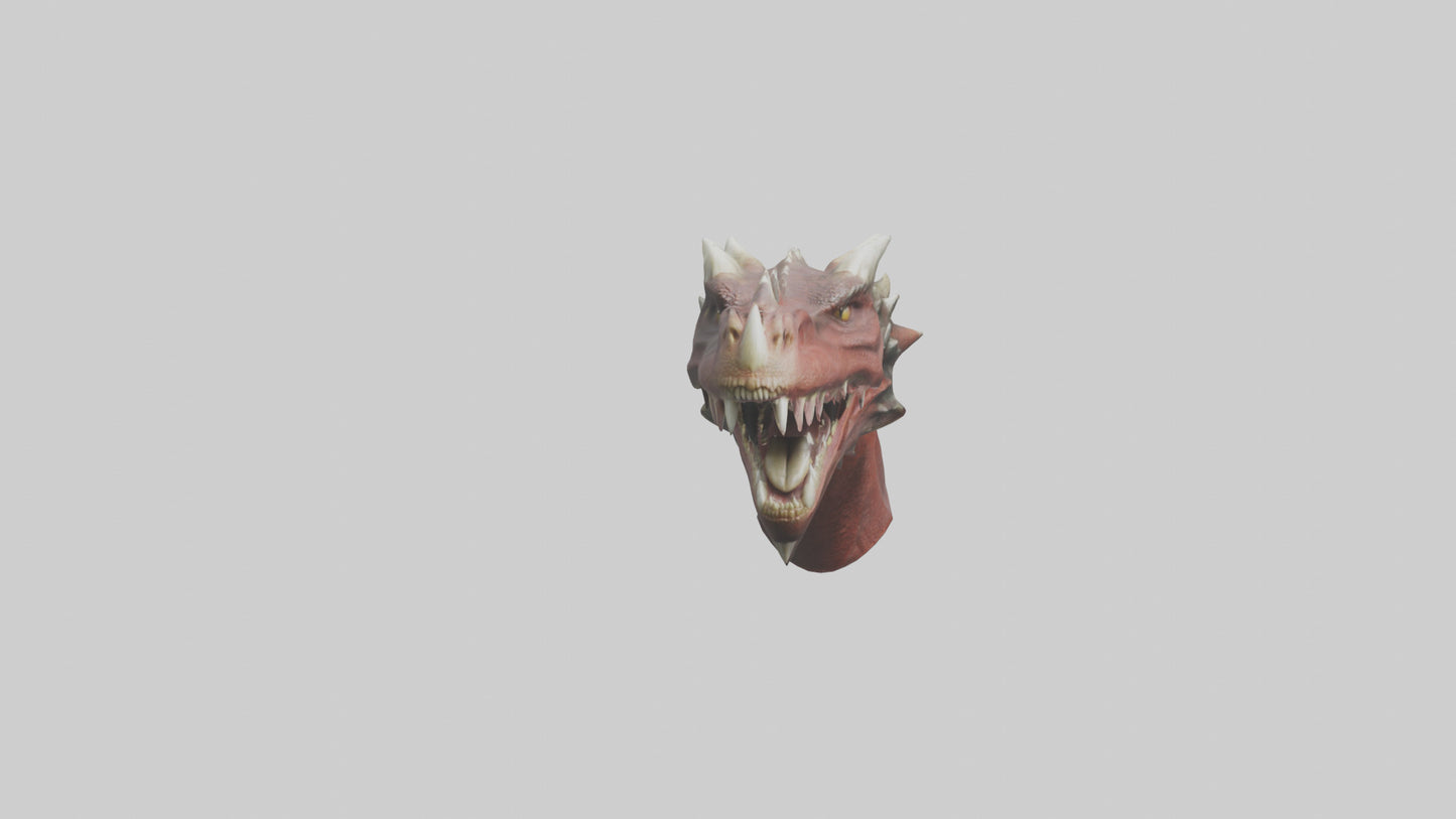 3D model Dragon Teeth model VR / AR / low-poly