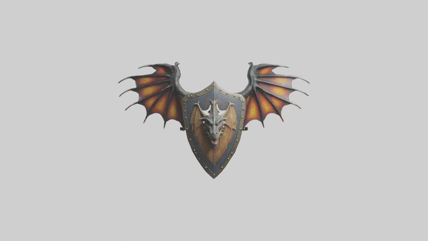 Dragon Wing Shield model 3D model