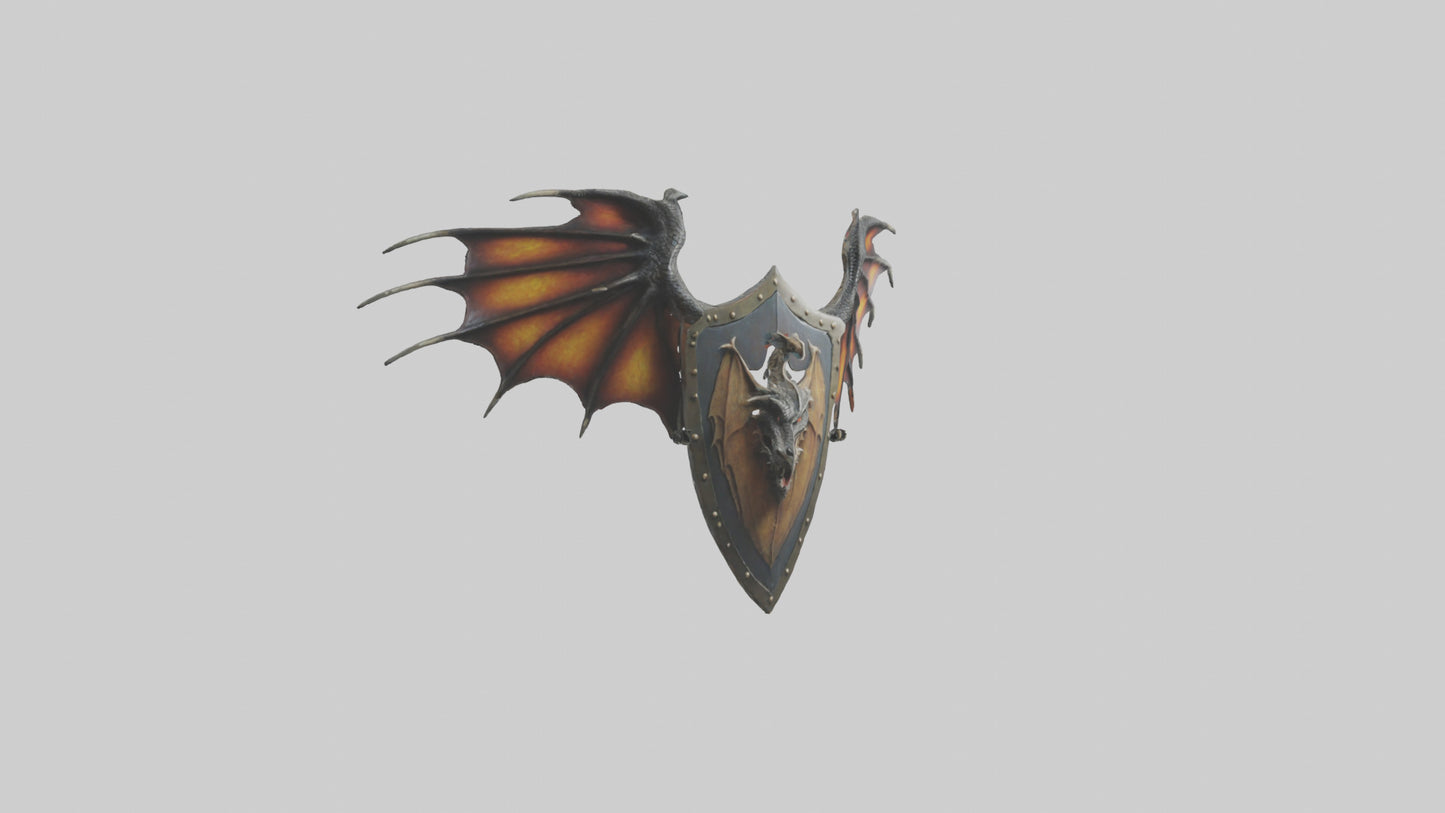 Dragon Wing Shield model 3D model