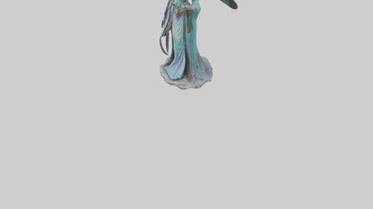 Dragonfly Sorceress statue model VR / AR / low-poly