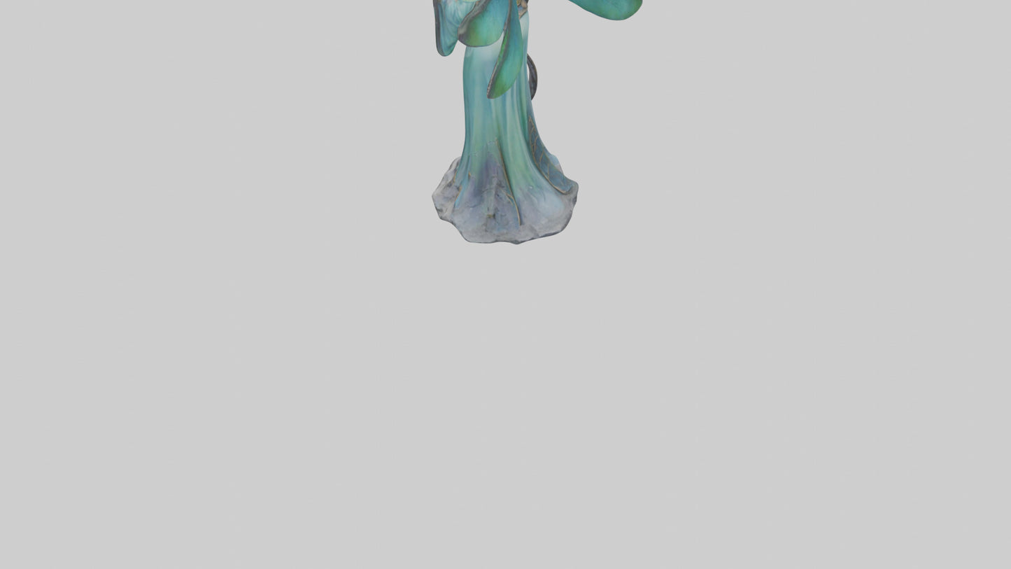 Dragonfly Sorceress statue model VR / AR / low-poly