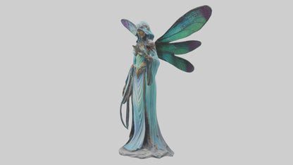 Dragonfly Sorceress statue model VR / AR / low-poly