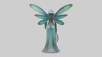 Dragonfly Sorceress statue model VR / AR / low-poly