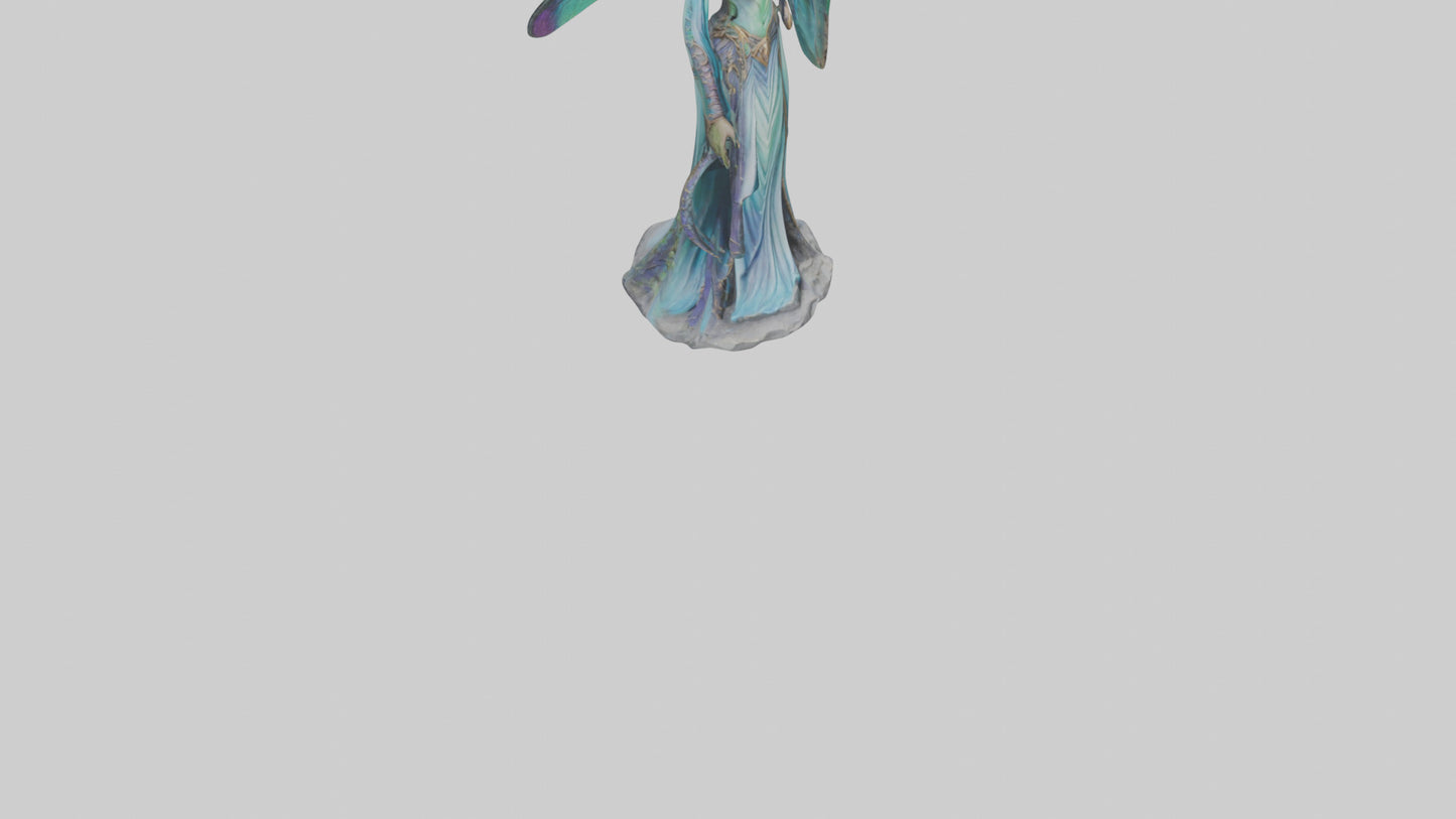 Dragonfly Sorceress statue model VR / AR / low-poly