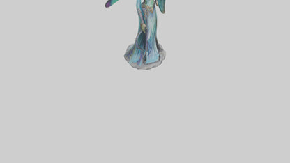 Dragonfly Sorceress statue model VR / AR / low-poly