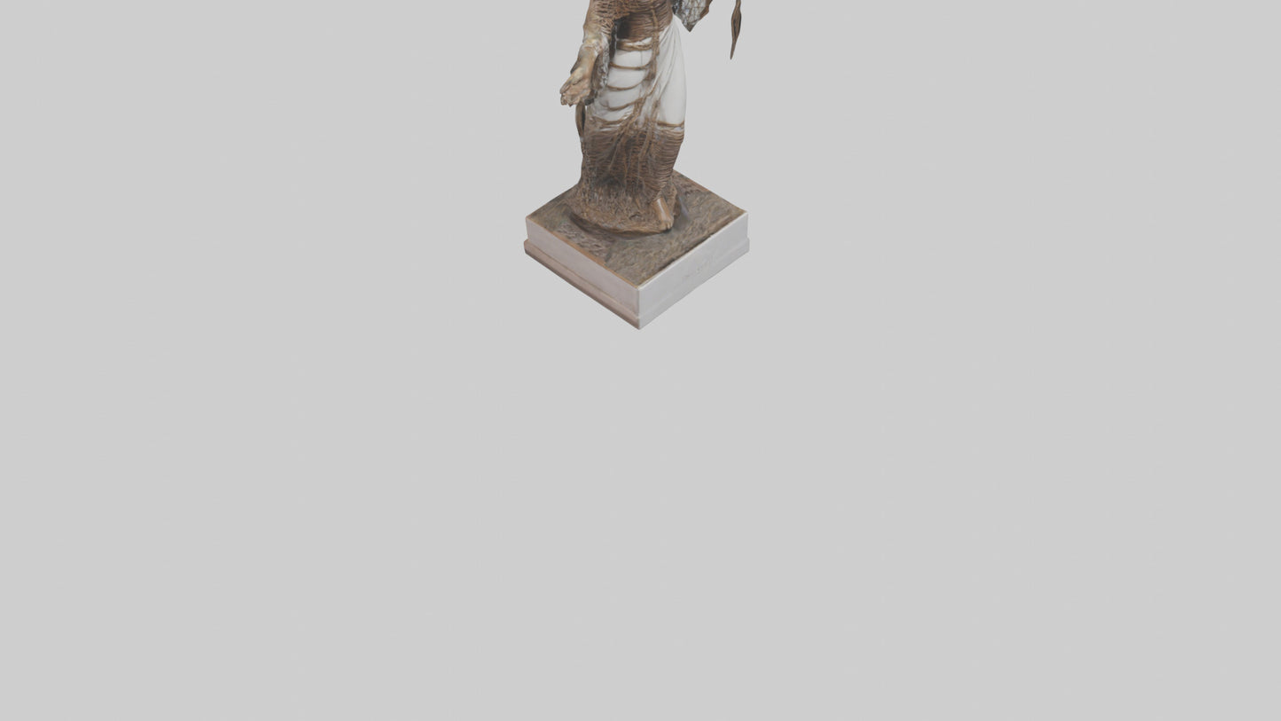 Dream Weaver statue model VR / AR / low-poly