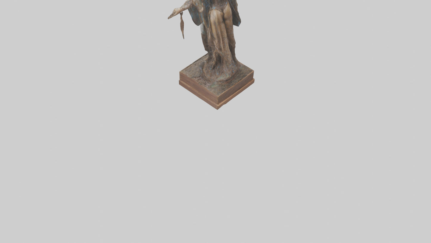 Dream Weaver statue model VR / AR / low-poly