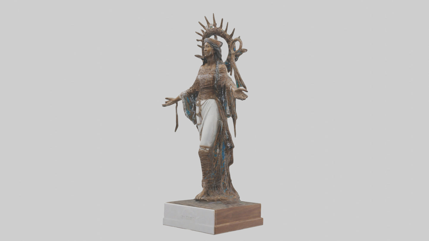 Dream Weaver statue model VR / AR / low-poly