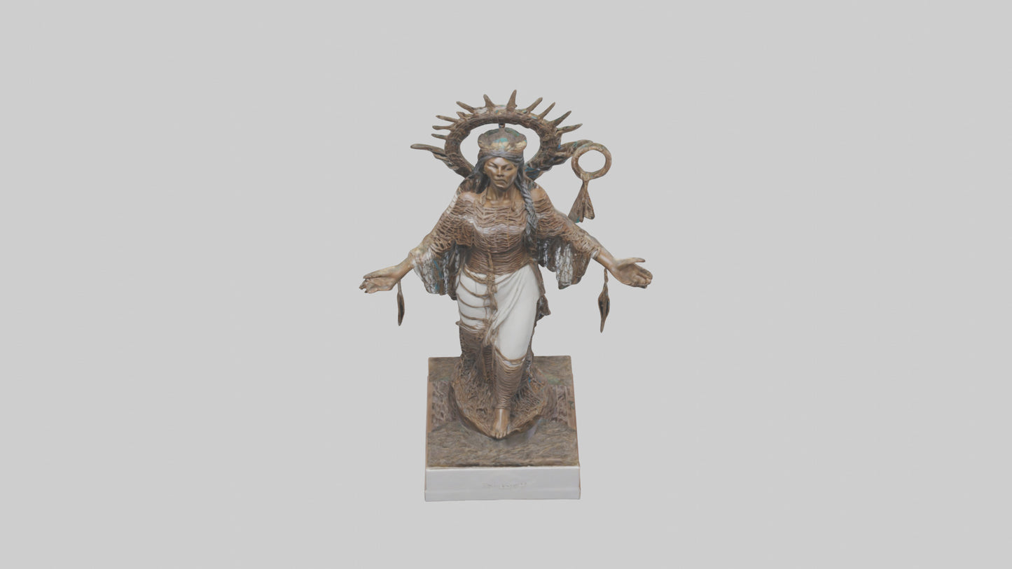 Dream Weaver statue model VR / AR / low-poly