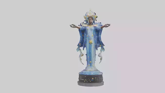 3D model Dreamer of the Stars statue model VR / AR / low-poly