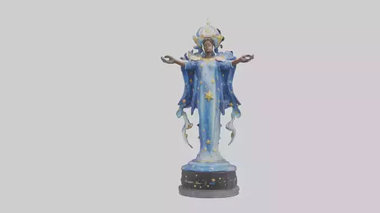 3D model Dreamer of the Stars statue model VR / AR / low-poly