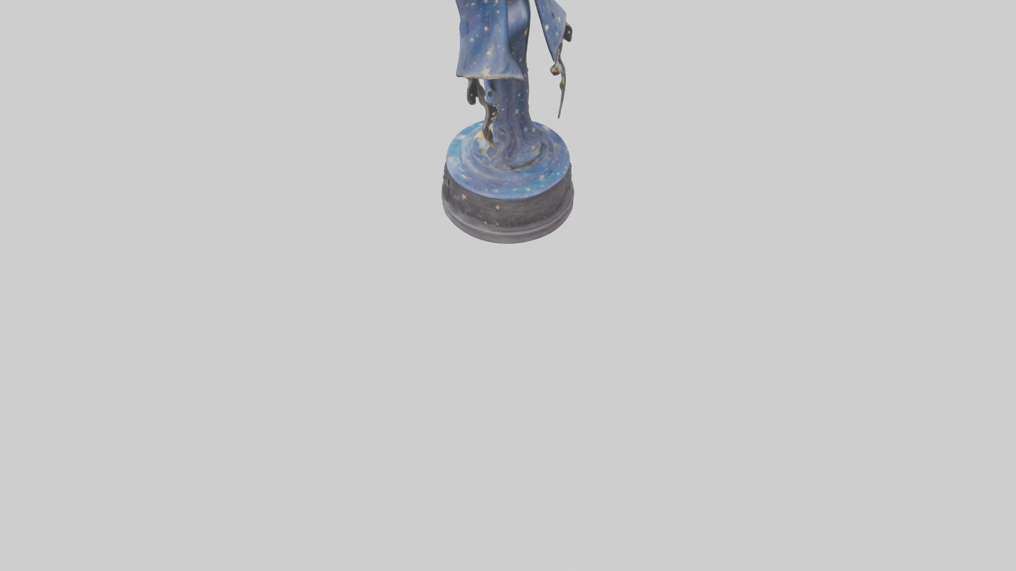 3D model Dreamer of the Stars statue model VR / AR / low-poly