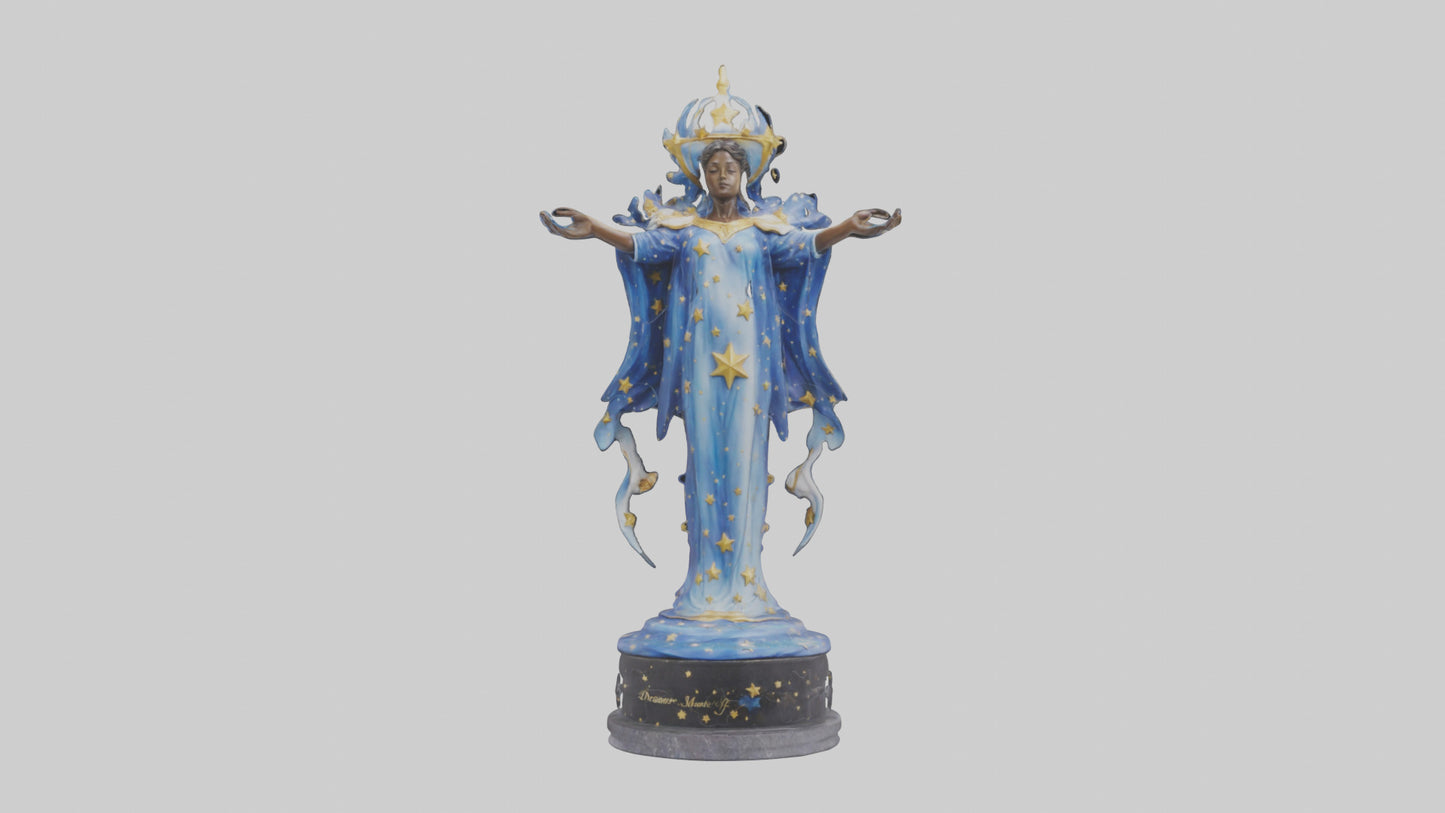 3D model Dreamer of the Stars statue model VR / AR / low-poly