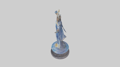3D model Dreamer of the Stars statue model VR / AR / low-poly