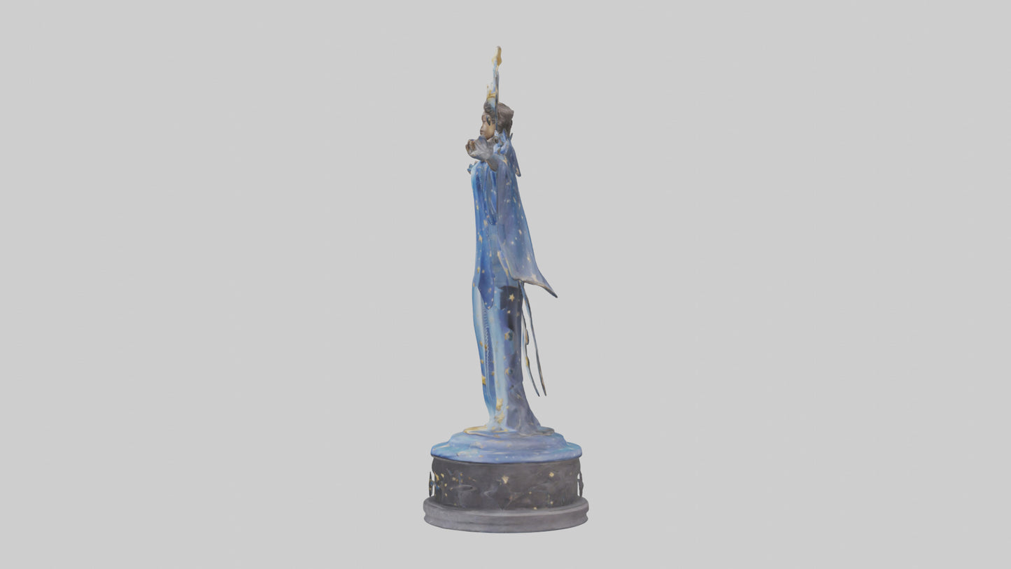 3D model Dreamer of the Stars statue model VR / AR / low-poly