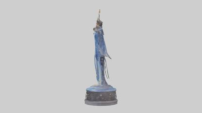 3D model Dreamer of the Stars statue model VR / AR / low-poly