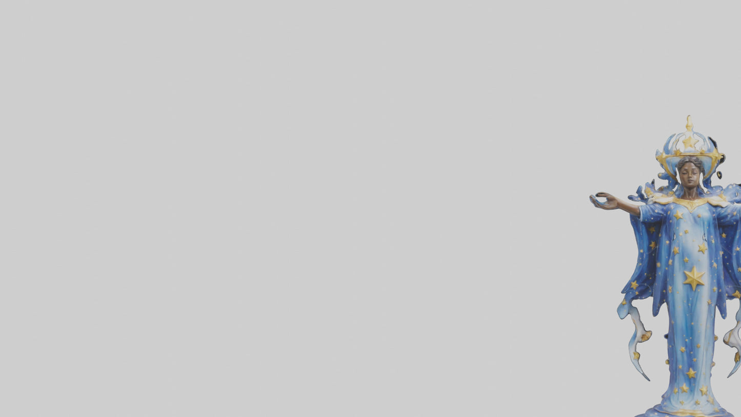 3D model Dreamer of the Stars statue model VR / AR / low-poly