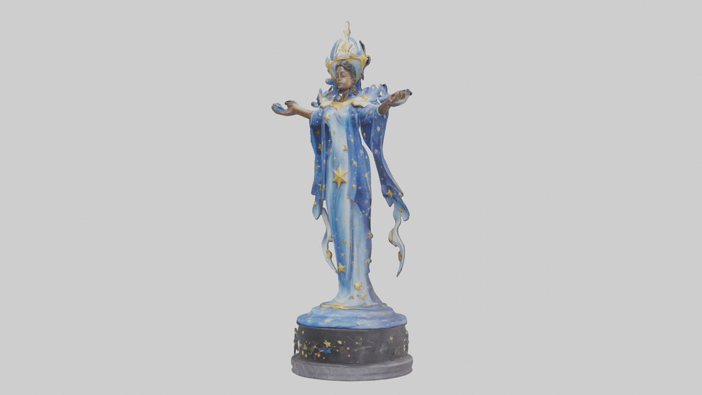 3D model Dreamer of the Stars statue model VR / AR / low-poly