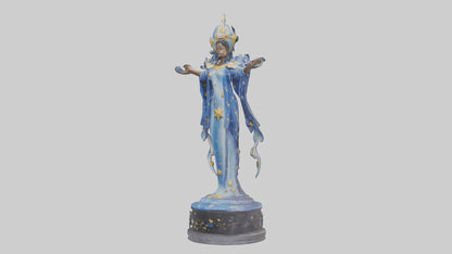 3D model Dreamer of the Stars statue model VR / AR / low-poly