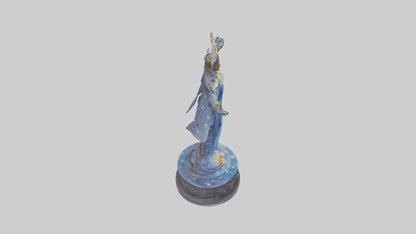 3D model Dreamer of the Stars statue model VR / AR / low-poly