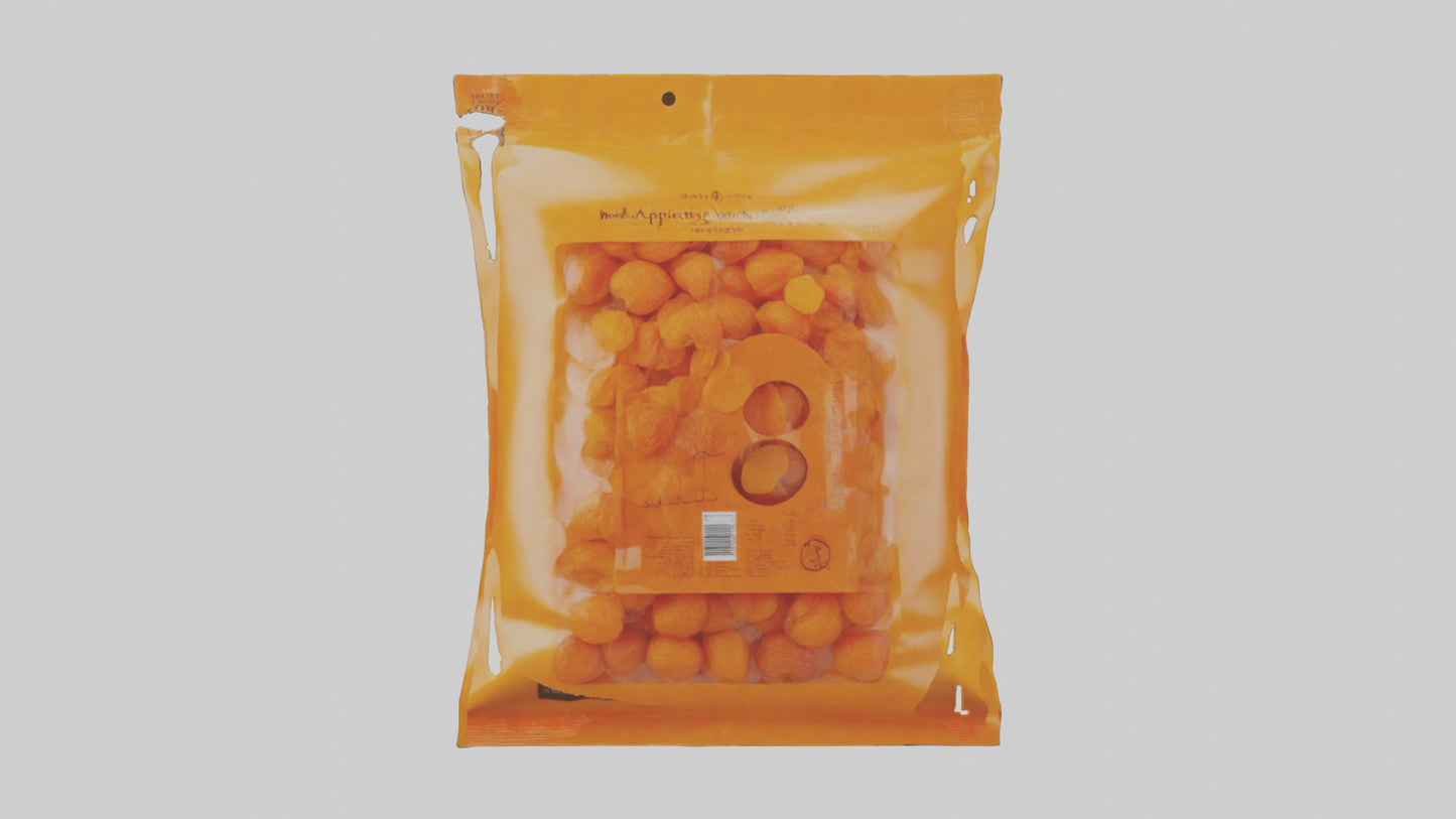Dried Apricots Pack model VR / AR / low-poly