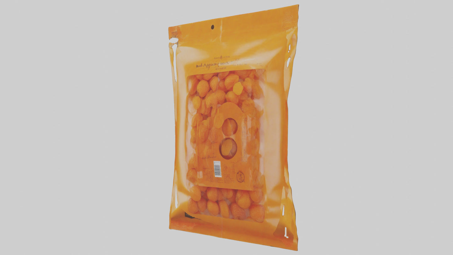 Dried Apricots Pack model VR / AR / low-poly