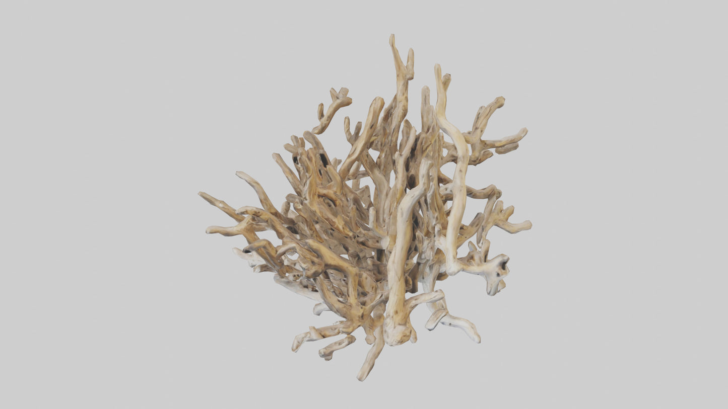 3D model Driftwood Sculpture model VR / AR / low-poly
