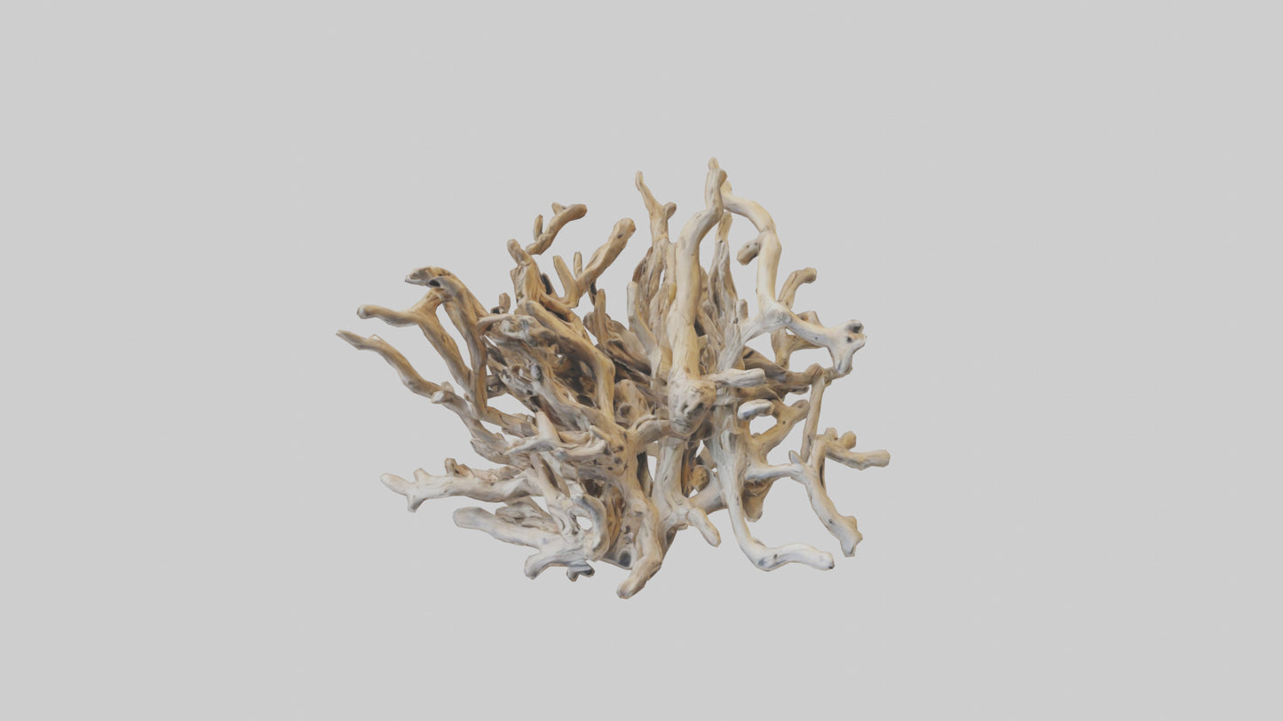 3D model Driftwood Sculpture model VR / AR / low-poly
