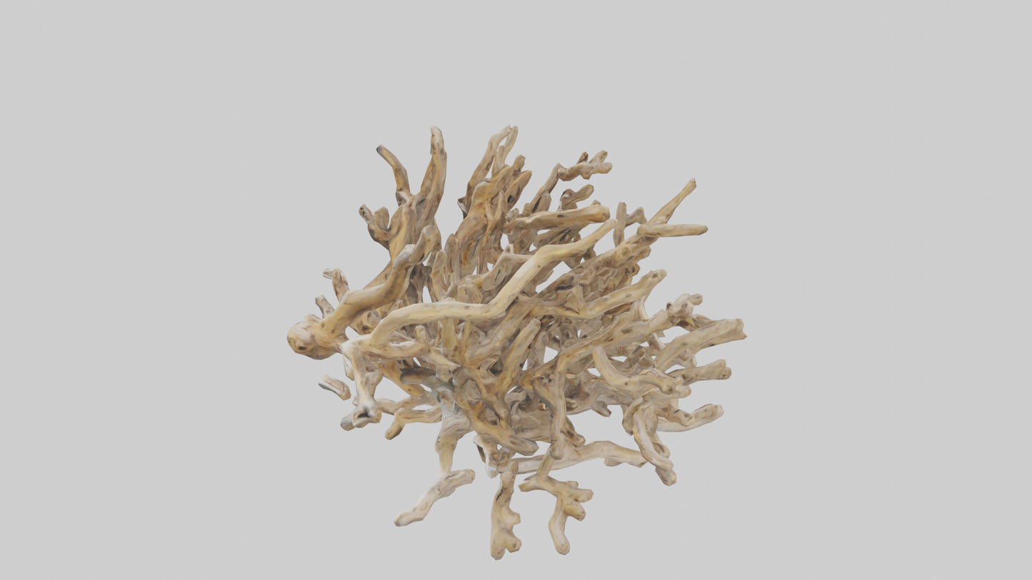 3D model Driftwood Sculpture model VR / AR / low-poly
