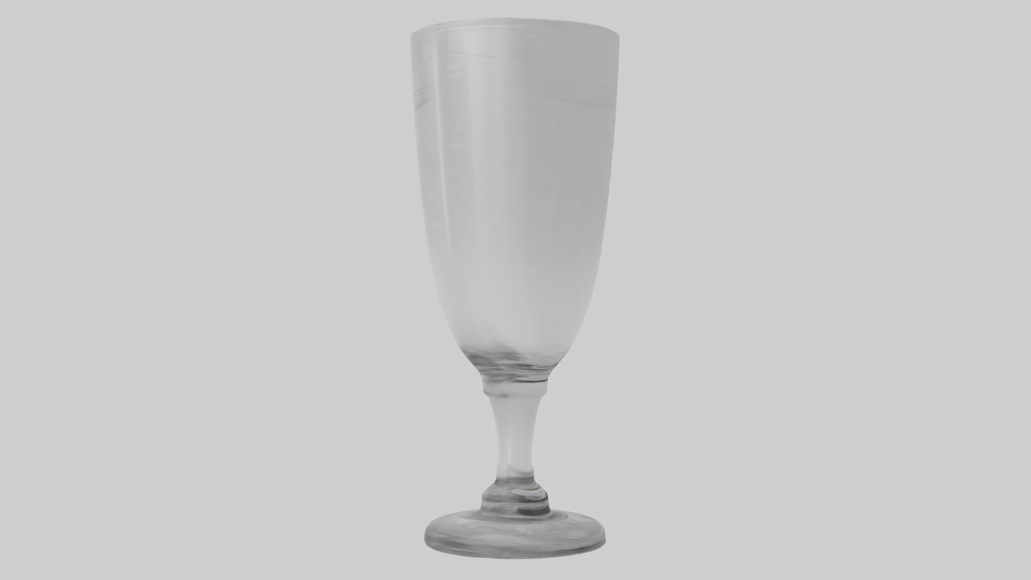 3D model Drinking glass model VR / AR / low-poly