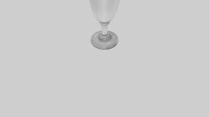 3D model Drinking glass model VR / AR / low-poly