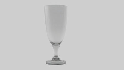 3D model Drinking glass model VR / AR / low-poly