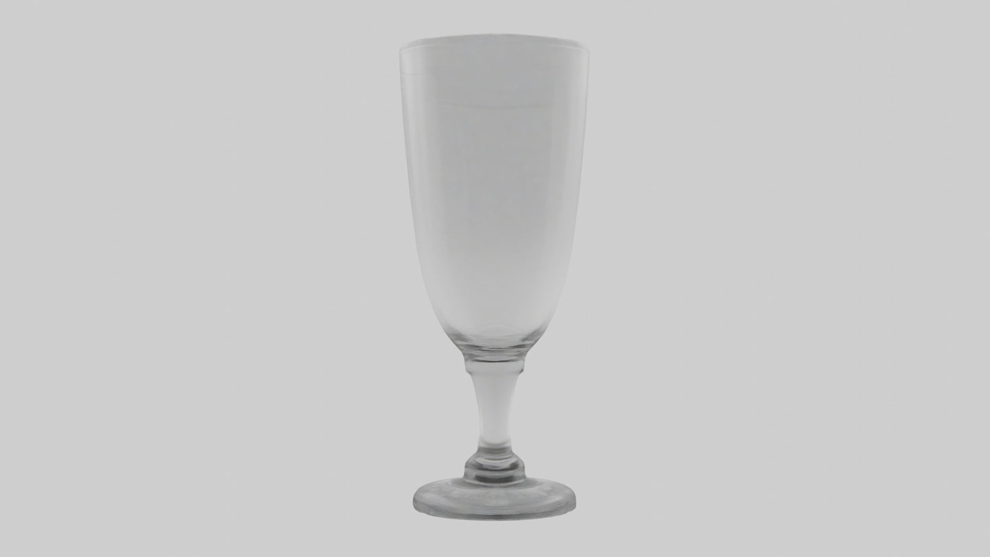 3D model Drinking glass model VR / AR / low-poly