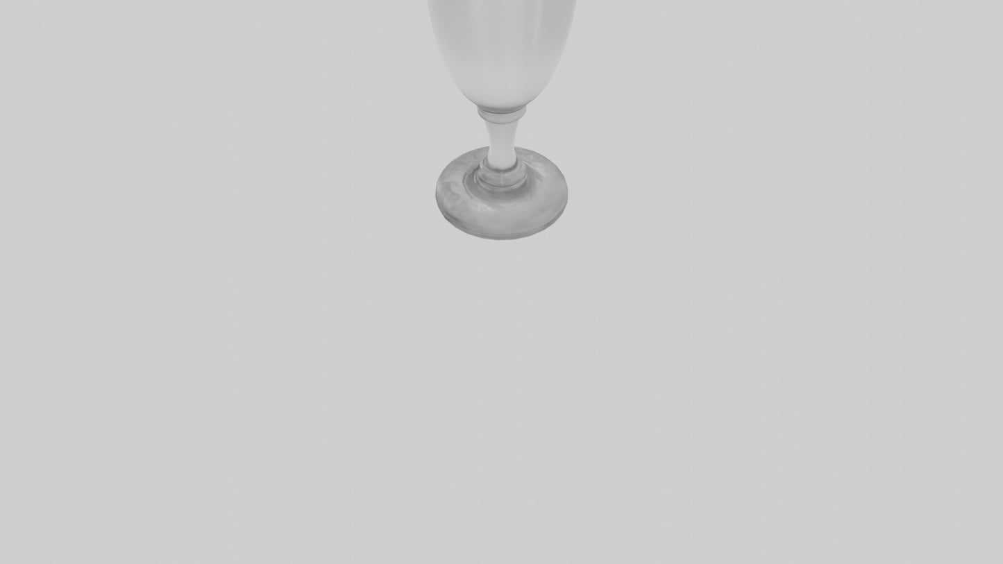3D model Drinking glass model VR / AR / low-poly