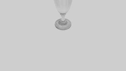 3D model Drinking glass model VR / AR / low-poly