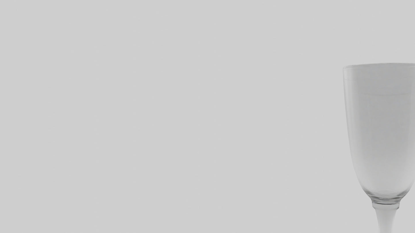 3D model Drinking glass model VR / AR / low-poly