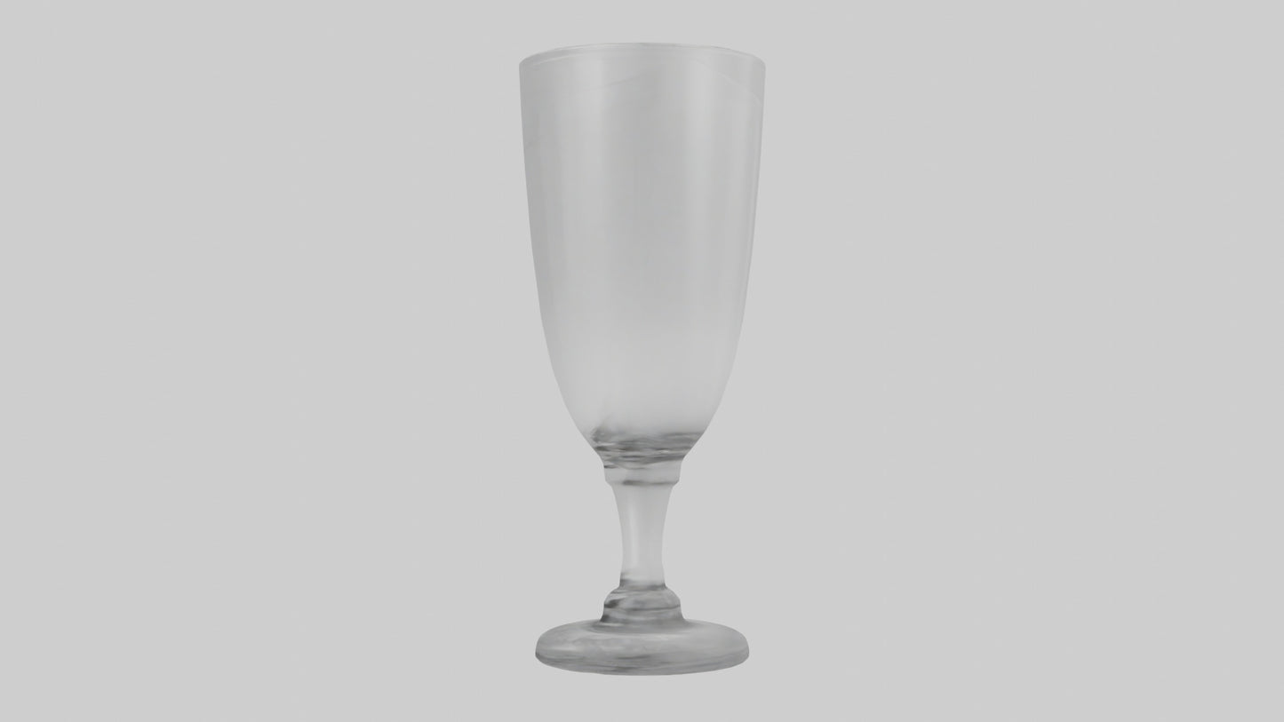 3D model Drinking glass model VR / AR / low-poly