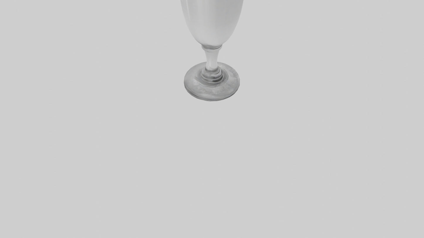 3D model Drinking glass model VR / AR / low-poly