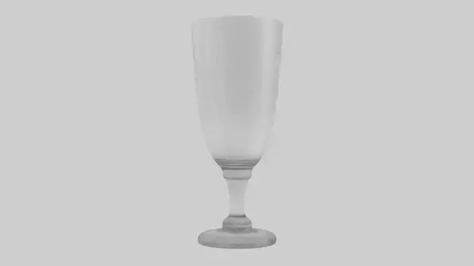 3D model Drinking glass model VR / AR / low-poly